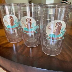 Tervis Mermaid Design Clear Tumblers